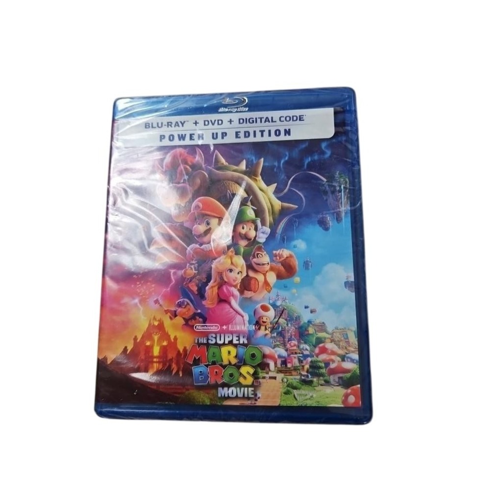 The Super Mario Bros Movie Blu-Ray DVD Digital Power Up Nintendo Chris Pratt PG
